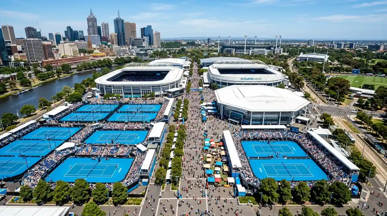 Asistencia récord en Melbourne Park durante el Australian Open 2026